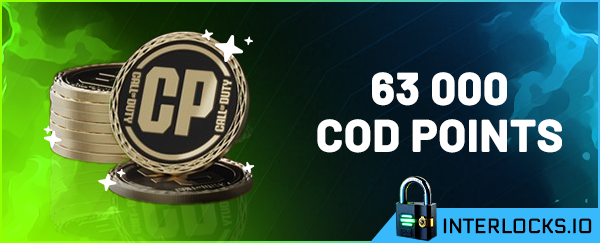 63,000 (Worth $600) - COD Points